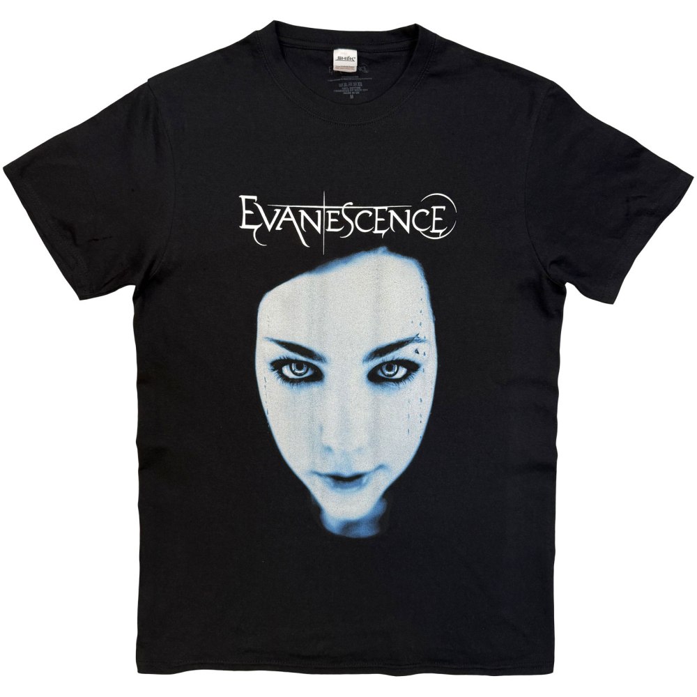 Evanescence - Fallen Face Heren Tshirt - Zwart